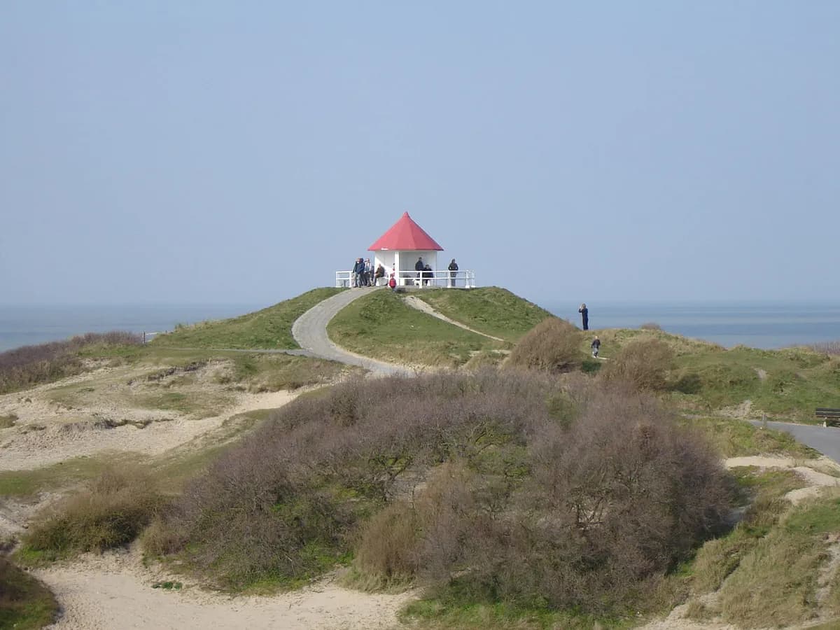 Coastal view from Spioenkop near De Haan, Belgian coast