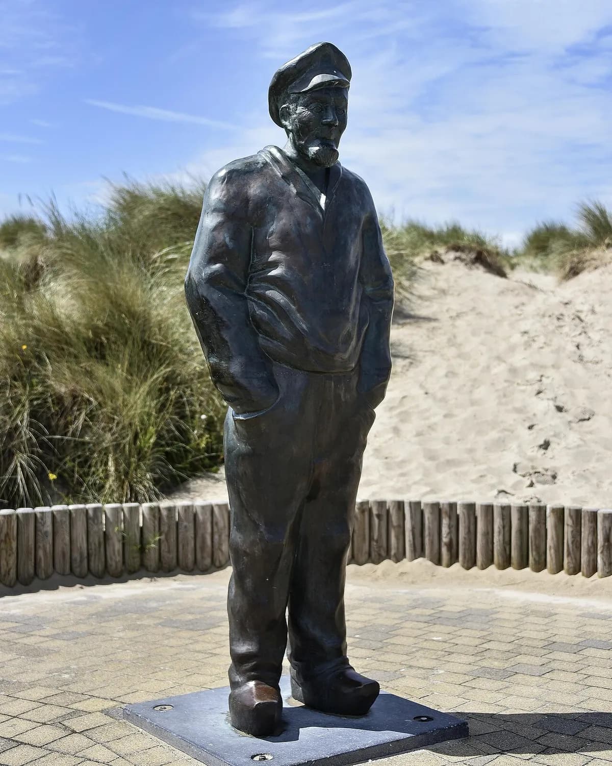 De Panne pier and beach area on the Belgian coast