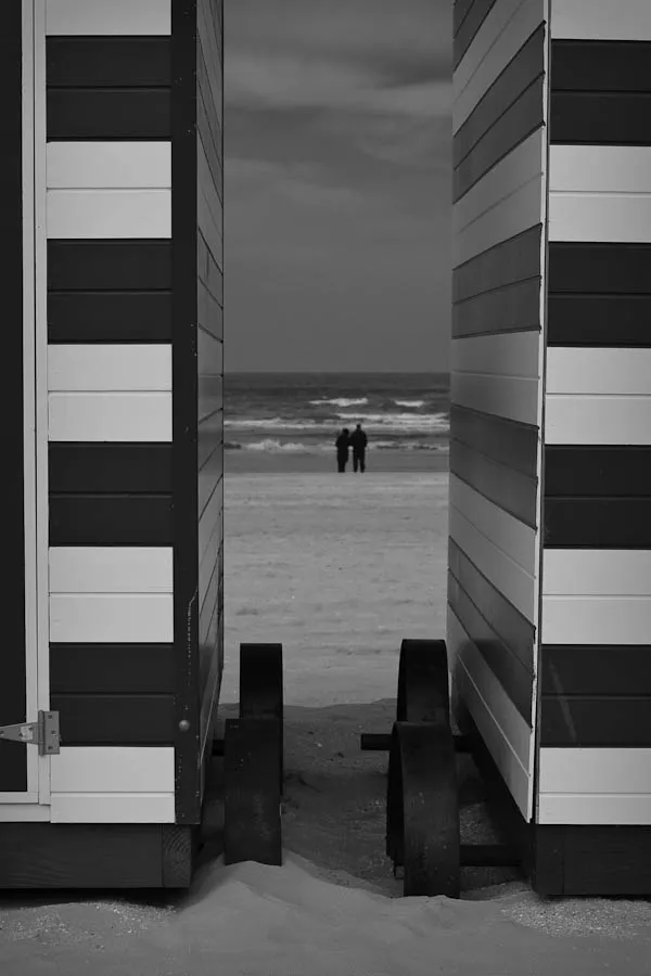 Beach view at De Panne, Belgian coast