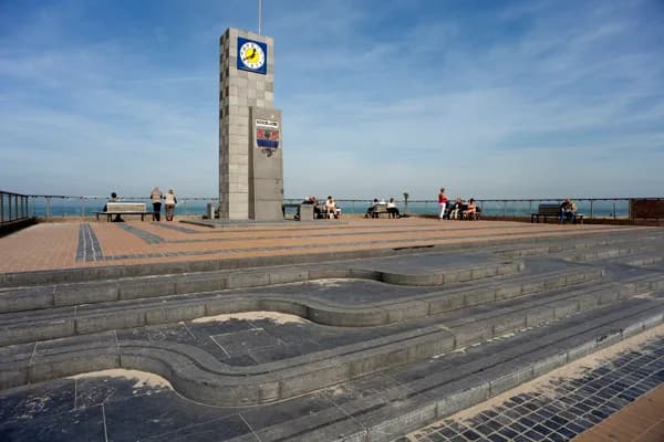 Beach area at Koksijde-Bad, Belgian coast