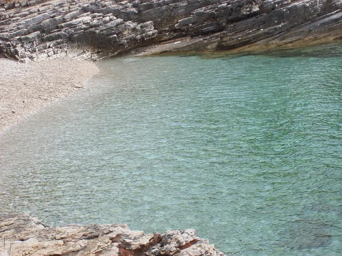 Sandy beach at Cape Kamenjak peninsula, Croatia