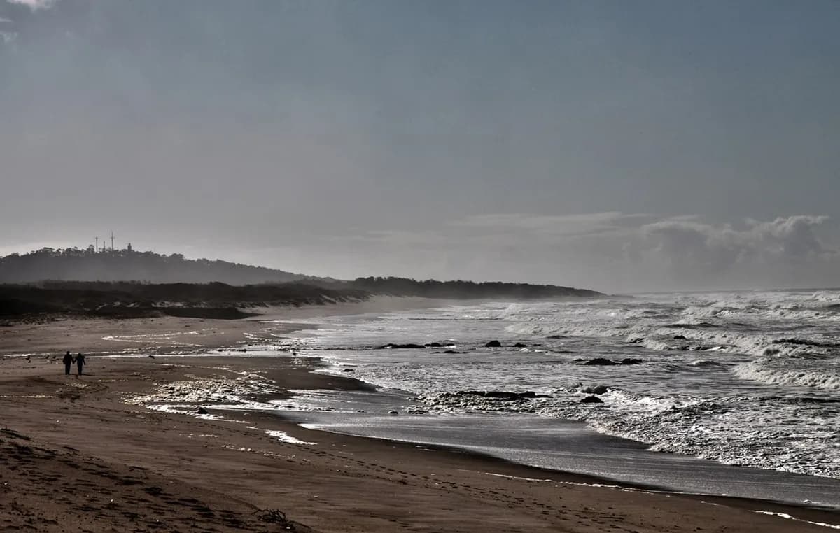 Praia do Canto Marinho beach in Viana do Castelo, Portugal
