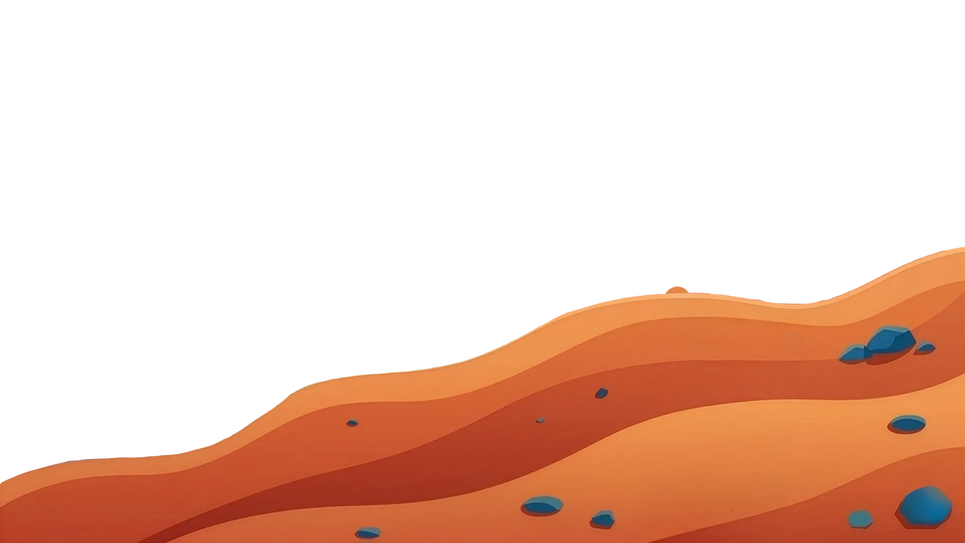 Foreground sand dunes with rocks on a dog-friendly beach